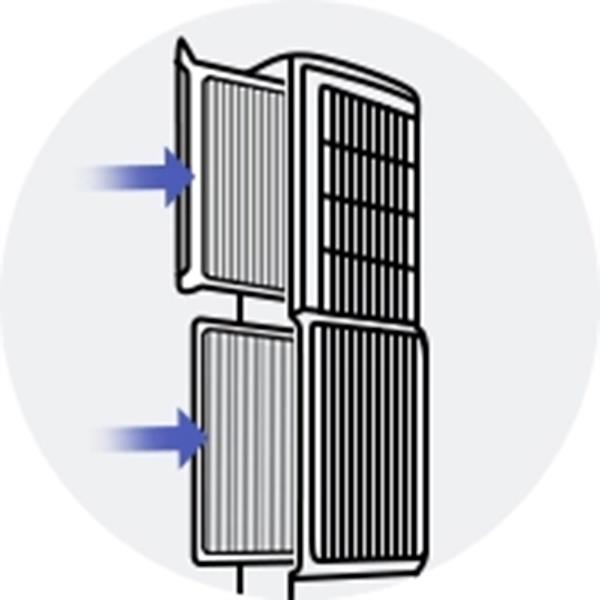 Instructions on how to clean the filters of the Samsung air conditioner