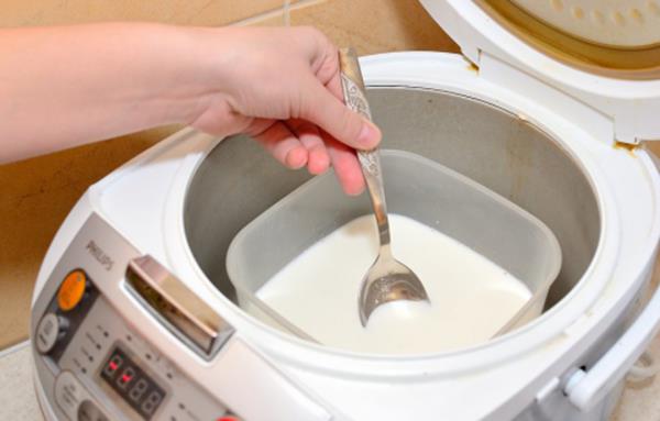 Petunjuk tentang cara membuat yoghurt dengan penanak nasi di rumah