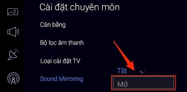 Instructions on how to connect your phone to the TV via bluetooth to play music