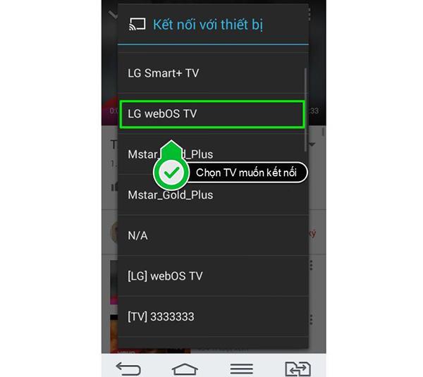 Instructions on how to share YouTube videos from phones, tablets, laptops to Smart TV