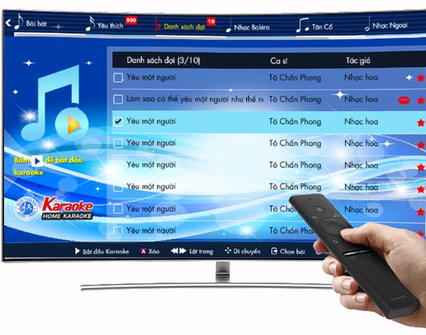 Instructions for using Karaoke application on Samsung Smart TV