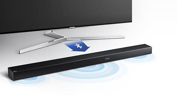 Bagaimana cara menghubungkan sound bar Samsung ke Smart TV melalui TV Sound Connect?