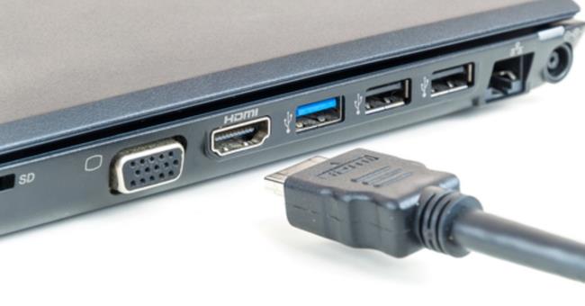 Instructions to connect TV to Laptop via HDMI port