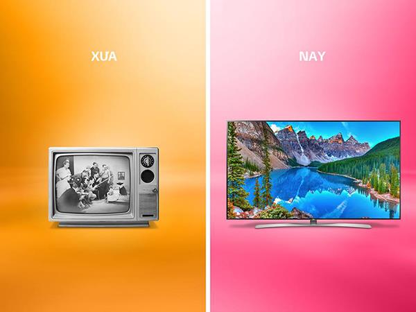 The difference between old TVs - a great step in technology