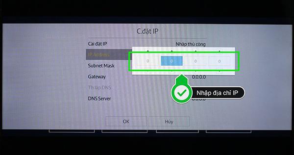 Step by step guide to set up IP and DNS for Samsung smart TV network