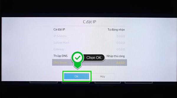 Step by step guide to set up IP and DNS for Samsung smart TV network
