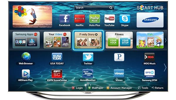 Advantages of Smart Hub interface on Samsung Smart TVs