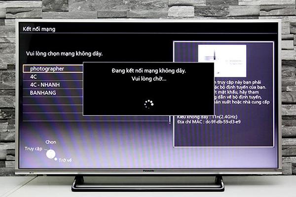 Steps to connect to the network on Panasonic smart TV