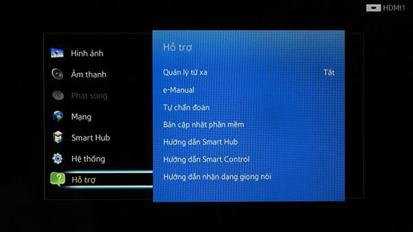 How to do factory reset on a Samsung smart TV running Smart Hub interface