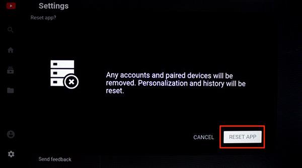 Instructions on how to fix TV error when TCL cannot watch videos on Youtube