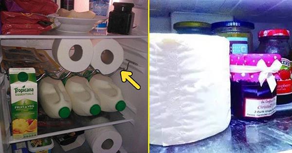 Es realmente malo poner papel higiénico en el refrigerador para ayudar a eliminar los olores.