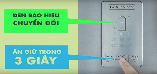 Explore the 5-mode switch according to the needs of your Samsung Twin Cooling Plus refrigerator