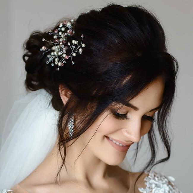 Gaya rambut pernikahan 2020: yang paling indah dalam 100 gambar