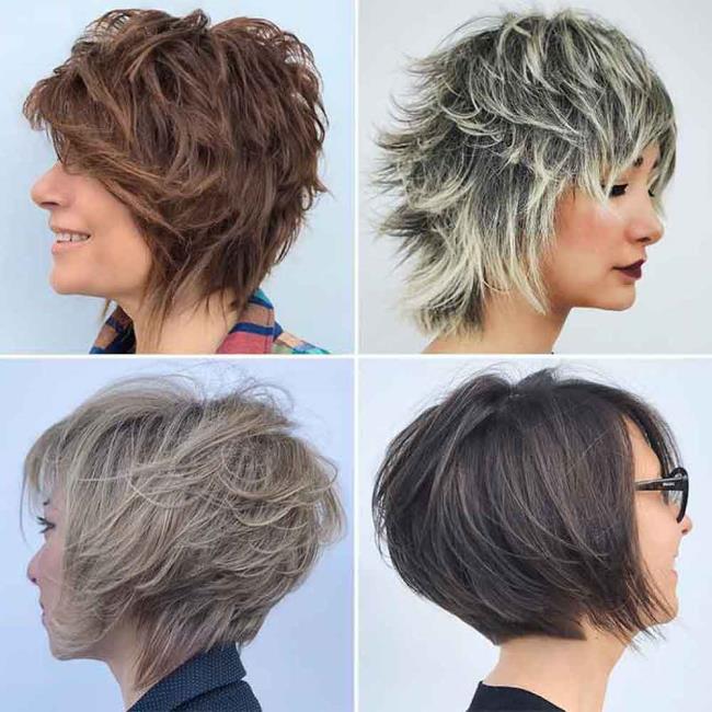 Potongan rambut pendek 2020 Musim Panas Musim Panas: trend dalam 180 gambar