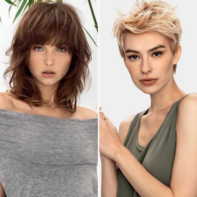 2020年のショート、ミディアム、ロングのヘアカット：180枚の画像のトレンド