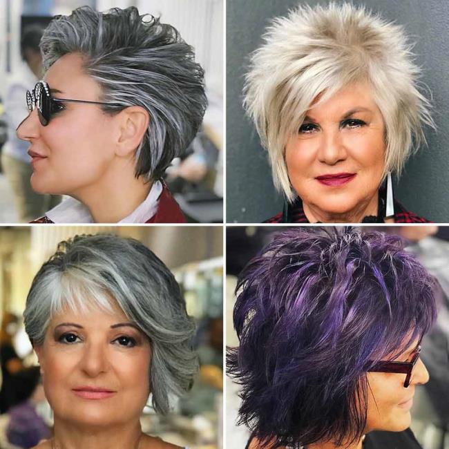 Haircuts over 50 and over 60: 100 images and ideas