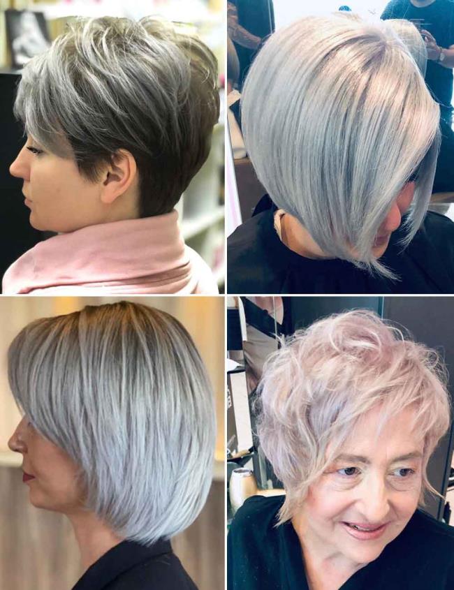 Haircuts over 50 and over 60: 100 images and ideas