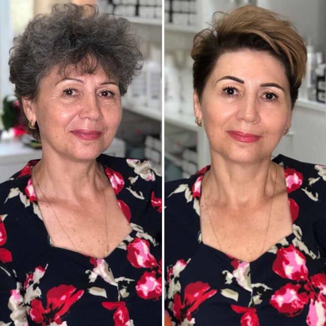 Haircuts over 50 and over 60: 100 images and ideas