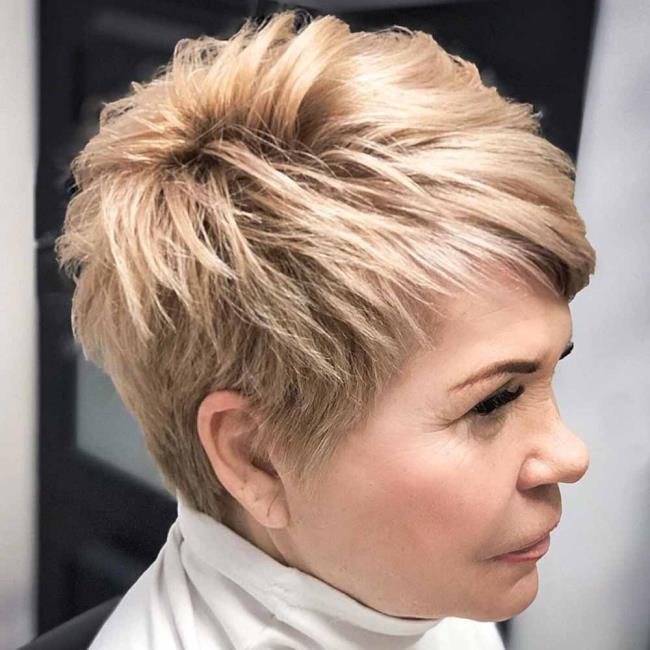 Haircuts over 50 and over 60: 100 images and ideas