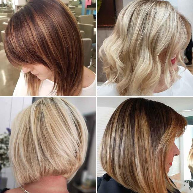 Medium haircuts Summer 2020: trends in 160 images