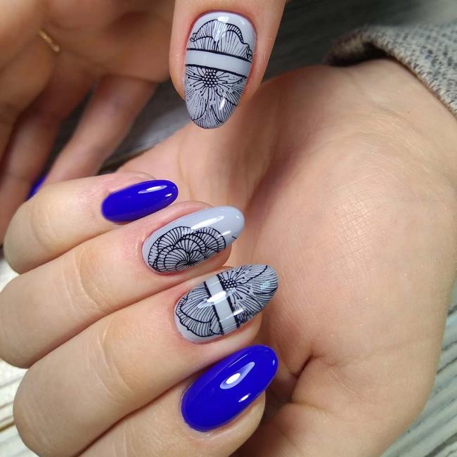 Gel nails 2020: trends and nail art, 100 images