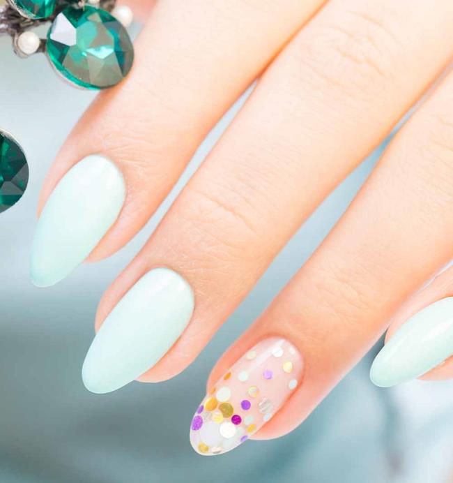 Gel nails 2020: trends and nail art, 100 images