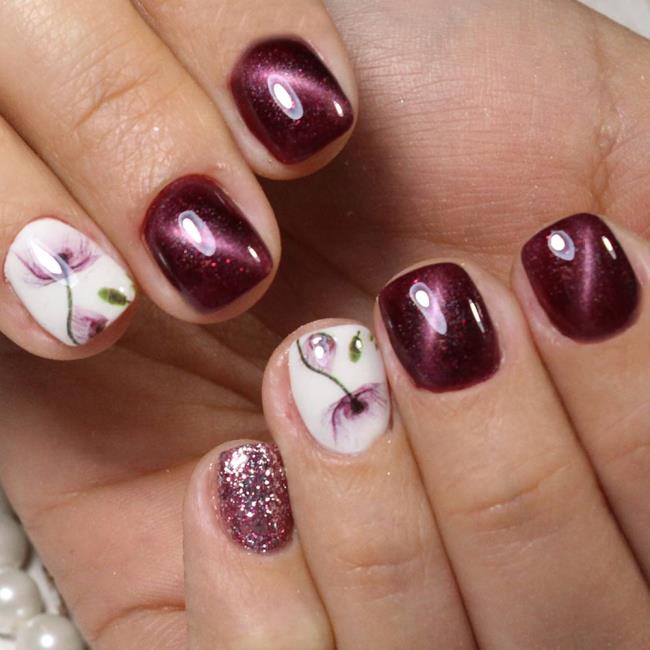 Gel nails 2020: trends and nail art, 100 images