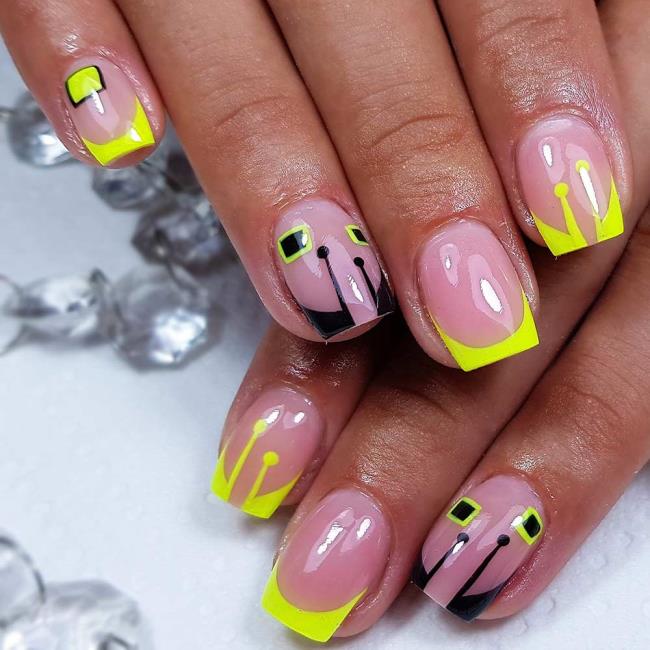 Gel nails 2020: trends and nail art, 100 images