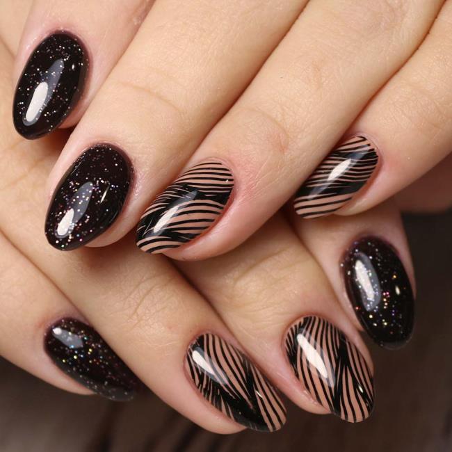 Gel nails 2020: trends and nail art, 100 images