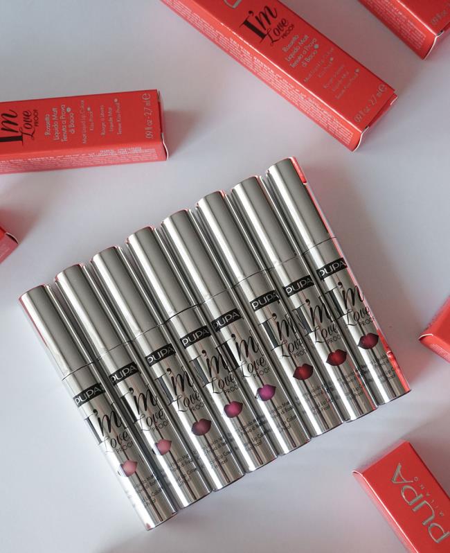 Pupa I'm Loveproof liquid lipsticks: review and photos