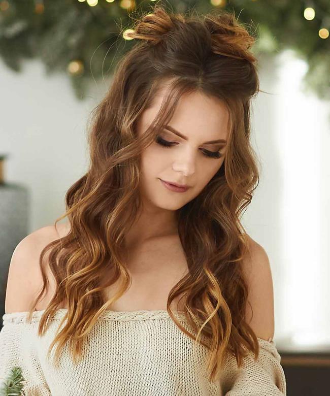 Christmas hairstyles 2020: the 100 most beautiful!  Images and Tutorials