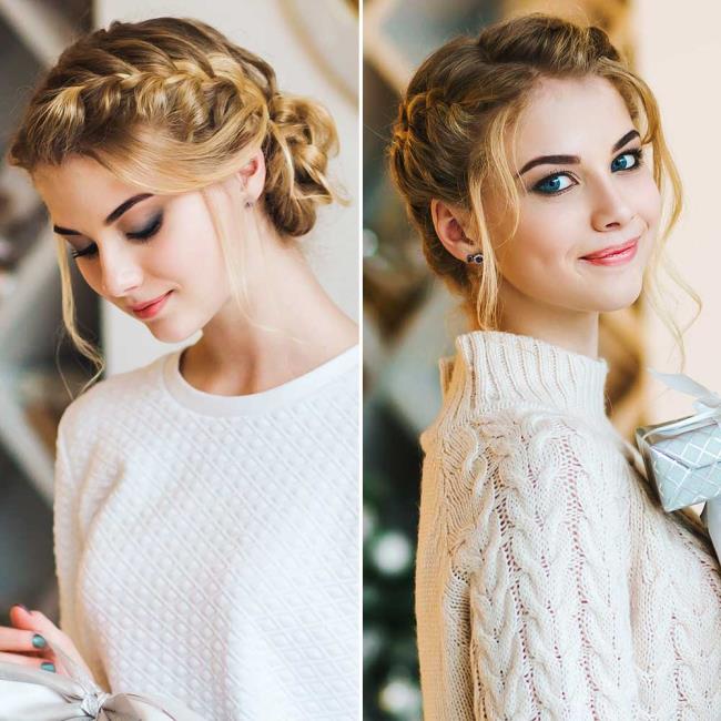 Hairstyles for Christmas and New Year's parties: the most beautiful!