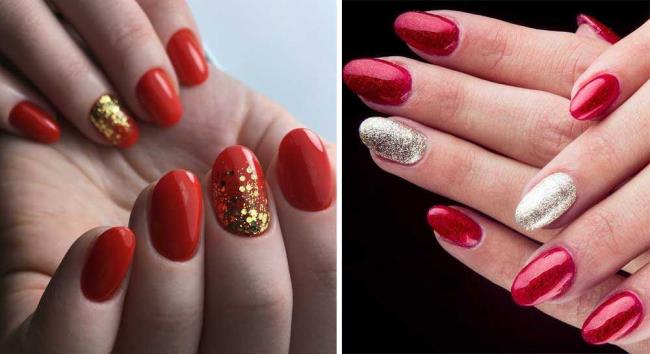 Red Christmas nails 2020: the most beautiful ideas