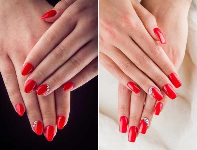 Red Christmas nails 2020: the most beautiful ideas