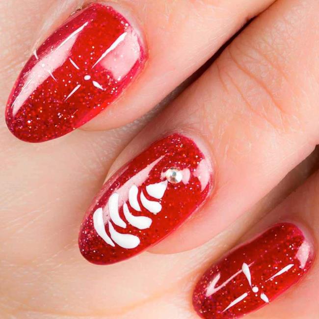 Unhas de Natal 2020, lindos gel e Nail Art: 150 imagens