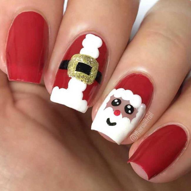 Kerstnagels 2020, prachtige gel en nail art: 150 afbeeldingen