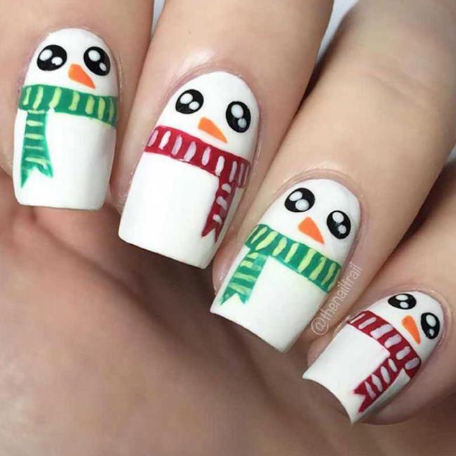 Weihnachtsnägel 2020, schöne Gel- und Nagelkunst: 150 Bilder