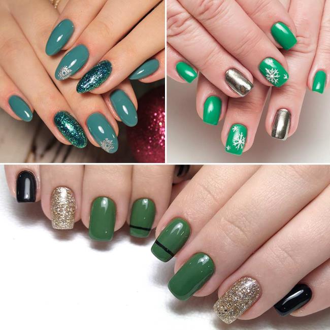 Christmas nails 2020, beautiful gel and nail art: 150 images