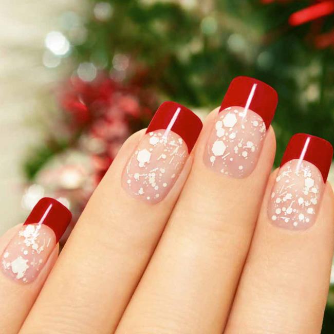 Ongles de Noël 2020, beau gel et nail art: 150 images