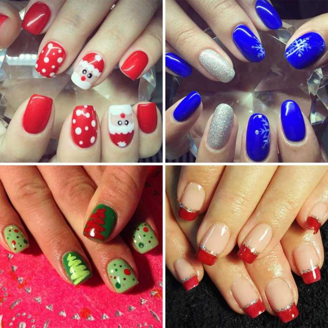 Christmas nails 2020, beautiful gel and nail art: 150 images