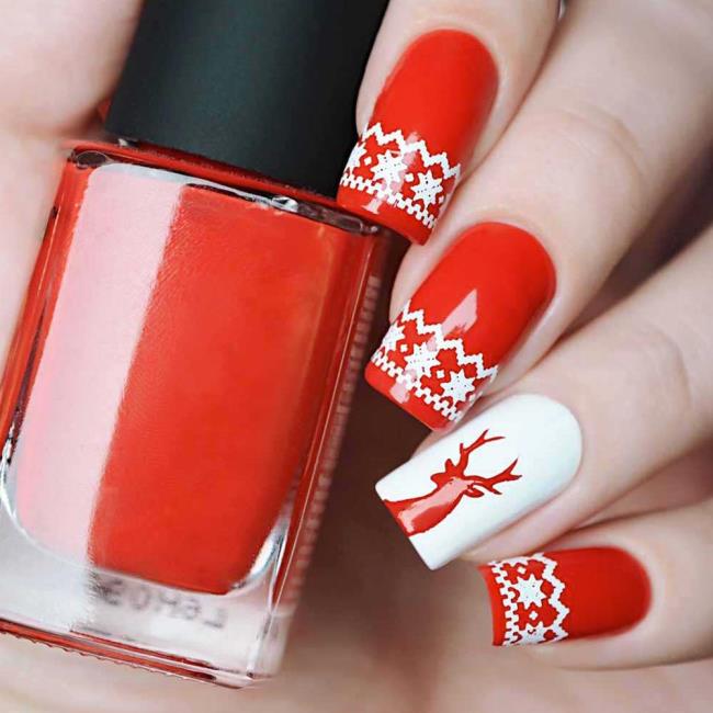 Christmas nails 2020, beautiful gel and nail art: 150 images