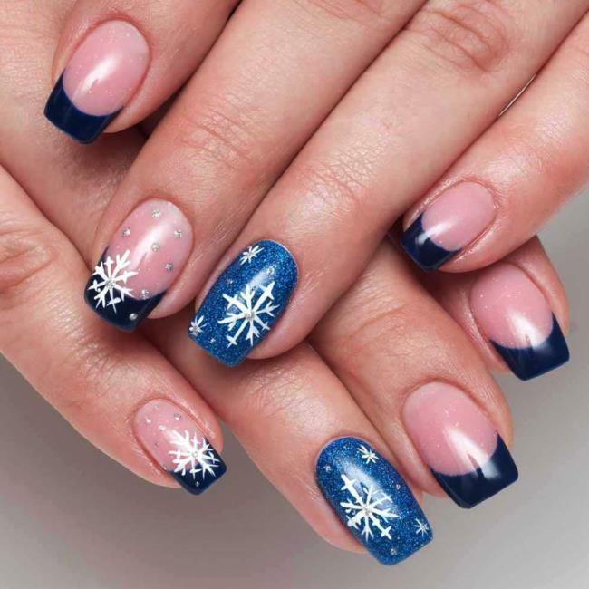 Kerstnagels 2020, prachtige gel en nail art: 150 afbeeldingen