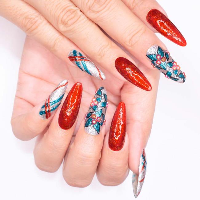 Christmas nails 2020, beautiful gel and nail art: 150 images