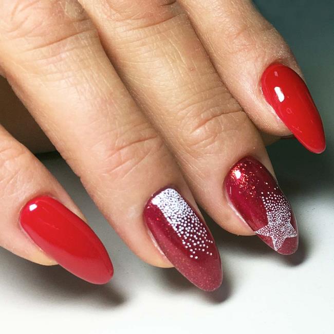 Kerstnagels 2020, prachtige gel en nail art: 150 afbeeldingen