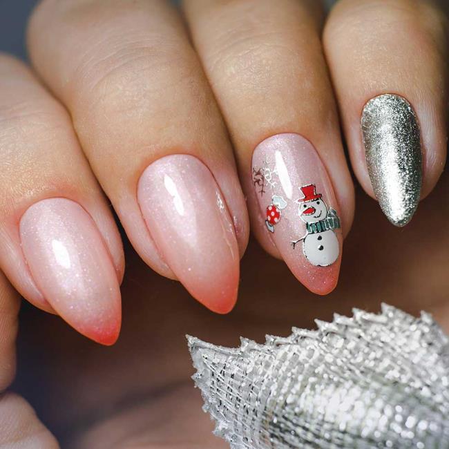 Ongles de Noël 2020, beau gel et nail art: 150 images