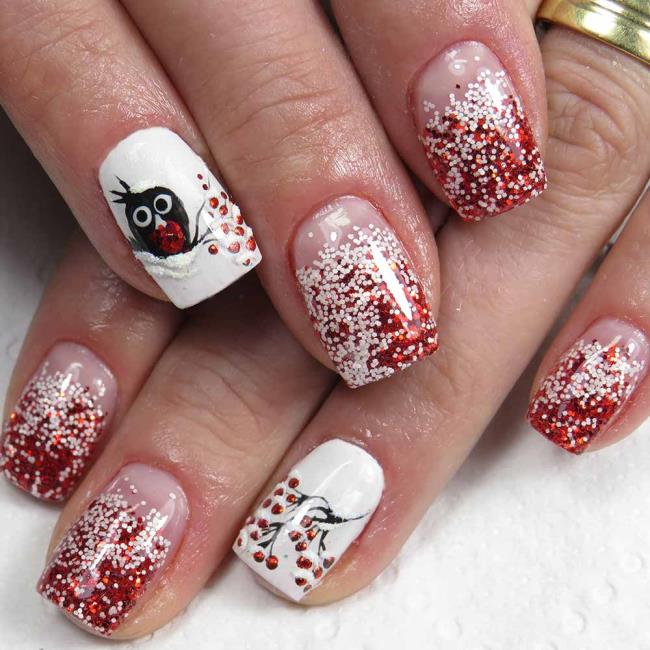 Kerstnagels 2020, prachtige gel en nail art: 150 afbeeldingen