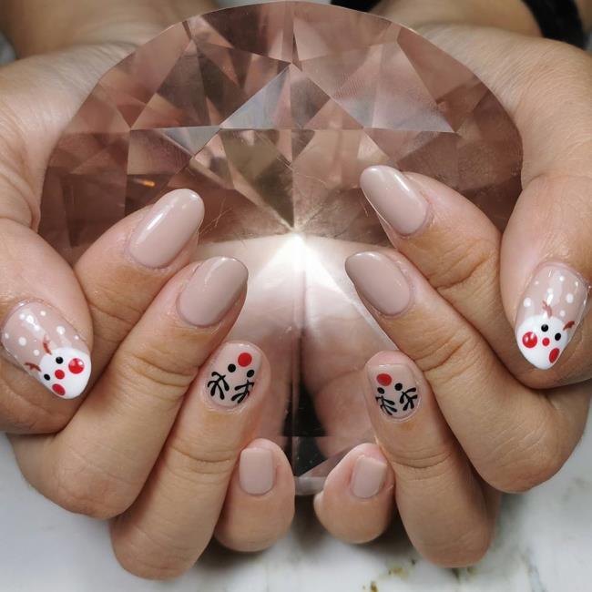 Ongles de Noël 2020, beau gel et nail art: 150 images