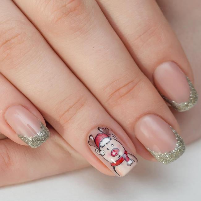 Kerstnagels 2020, prachtige gel en nail art: 150 afbeeldingen