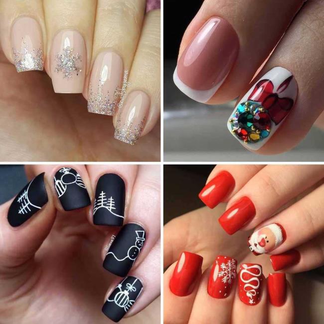 Christmas nails 2020, beautiful gel and nail art: 150 images