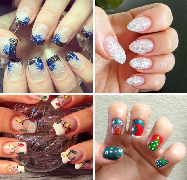 Christmas nails 2020, beautiful gel and nail art: 150 images